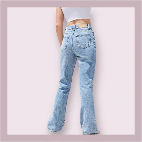 PacSun Eco Medium Indigo High Rise Bootcut Jeans - Picture 4 of 11